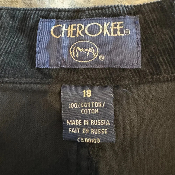 Cherokee Corduroy Maxi Skirt Size 18 Black Whimsigoth Goth Witchy Y2K 90s Grunge - Picture 9 of 13